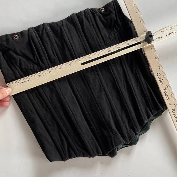 Boys Lie Corset Top Womens X Large Black Boned Bodice Strapless Paneled Zipper - Picture 9 of 10